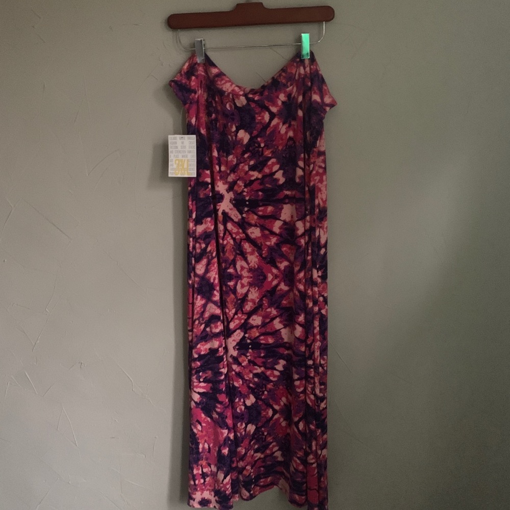 LULAROE tie dye maxi 3XL
